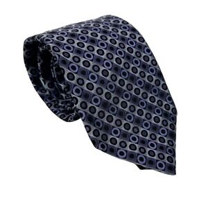 Ted Baker Neck Tie Mens 100% Silk Purple Geometric Hand Tailored‎ Made in USA